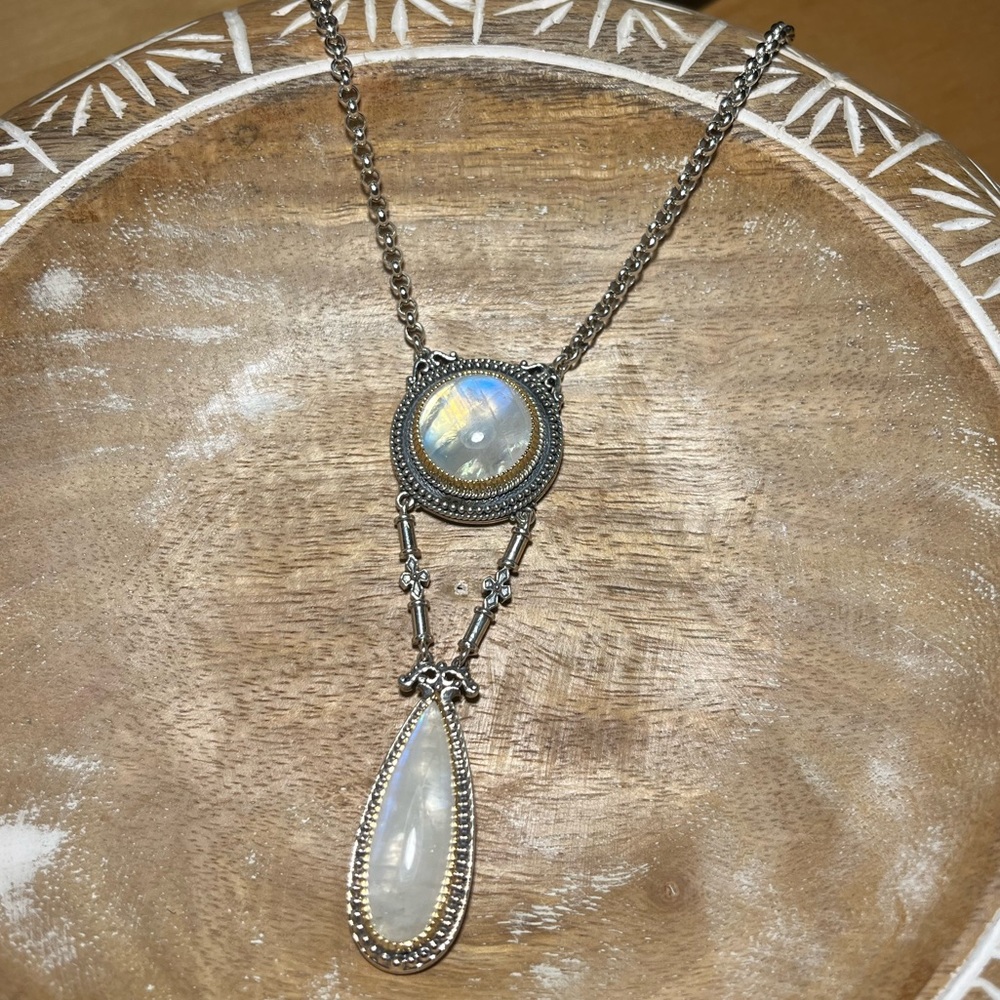 Konstantino Labradorite 18K Yellow Gold & Sterling Silver Drop Pendant Necklace